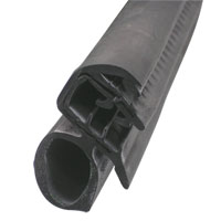 16.4 Ft Semi Truck Lorry Van Door Seal Strip - Rubber Weather Stripping Molding - Black