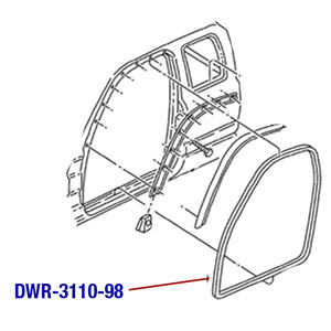 Door Weatherstrip Seal Kit – 1939-1942 Plymouth Dodge 2-Door, Vintage, USA Made