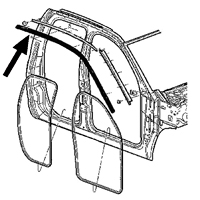 BODY SIDE WEATHERSTRIP - PASSENGER SIDE - ('03-'09, 2500/3500 QUAD CAB)