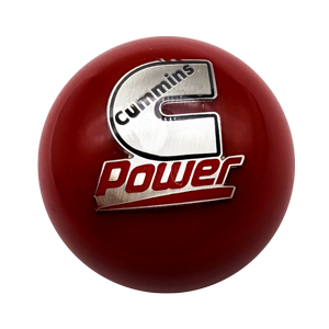 SHIFT KNOB - CUMMINS POWER - RED ('89-'18)