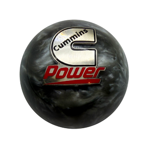 SHIFT KNOB - CUMMINS POWER - SILVER ('89-'18)