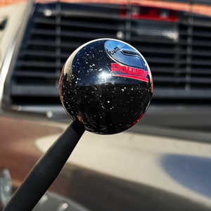 SHIFT KNOB - BLACK METAL FLAKE - CUMMINS POWER ('89-'18)