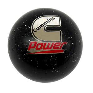 SHIFT KNOB - BLACK METAL FLAKE - CUMMINS POWER ('89-'18)