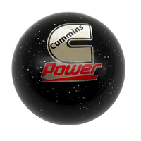 SHIFT KNOB - BLACK METAL FLAKE - CUMMINS POWER ('89-'18)