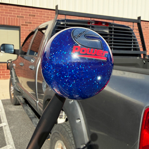 SHIFT KNOB - BLUE METAL FLAKE - CUMMINS POWER ('89-'18)