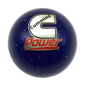 SHIFT KNOB - BLUE METAL FLAKE - CUMMINS POWER ('89-'18)