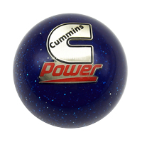SHIFT KNOB - BLUE METAL FLAKE - CUMMINS POWER ('89-'18)