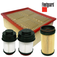 QUICK SERVICE KIT (AIR/OIL/FUEL/FUEL) - FLEETGUARD ('25-'27, 2500/3500/4500/5500)