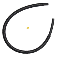 POWER STEERING LINE HOSE & SHEATHING, RETURN LINE -TO-TEE - PLEWS & EDELMANN ('03-'08, 2500/3500 2WD & 4WD)