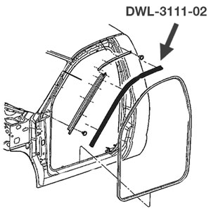 BODY SIDE WEATHERSTRIP - DRIVER SIDE - PRECISION ('03-'09, 2500/3500 REGULAR CAB) 
