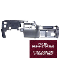 LOWER DASH ASSEMBLY - COLOR CODE: M6/CRIMSON RED - DRT ('94-'97 1500/2500/3500)