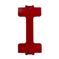 BATTERY HOLD DOWN SINGLE (1) - BILLET ALUMINUM - POWDERCOATED RED ('94-'02 2500/3500)