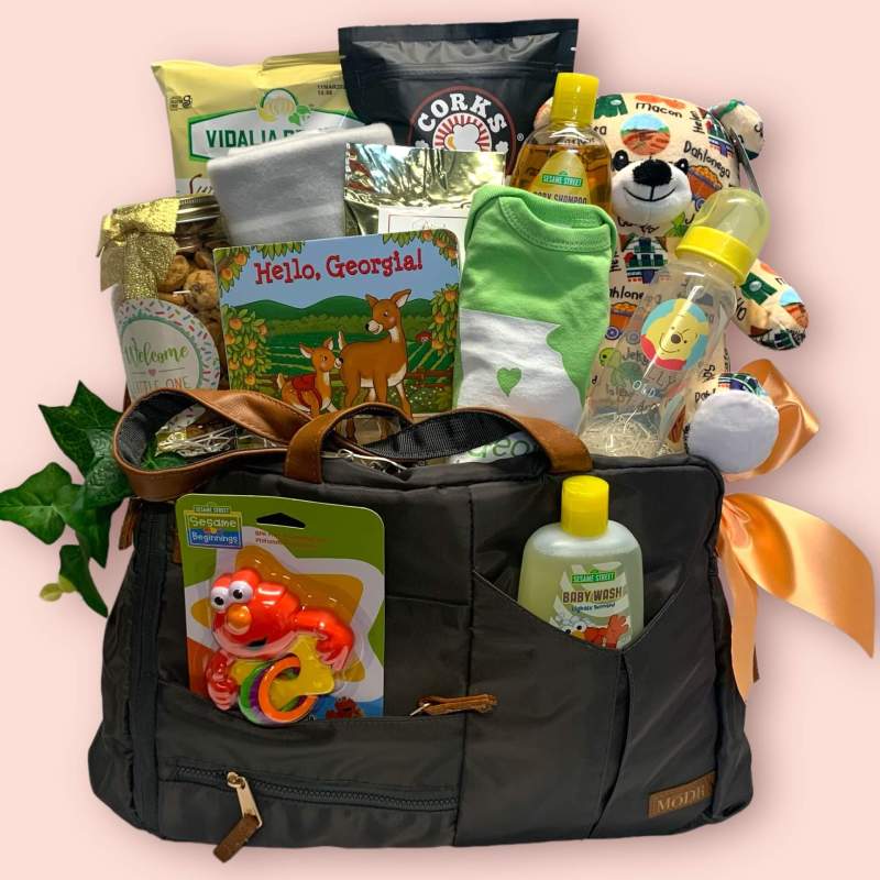 Bag Nappy Basket Gift Personalised Nappy Caddy, Baby Hamper, Name