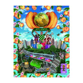 FIFA World Cup 2026 Atlanta Poster Magnet