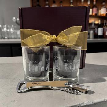 Atlanta Landmarks Bar Set