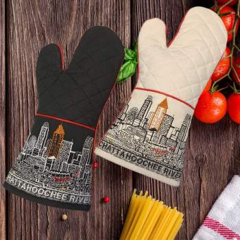 Atlanta Skyline Embroidered Oven Mitt Atlanta Skyline Embroidered Oven Mitt