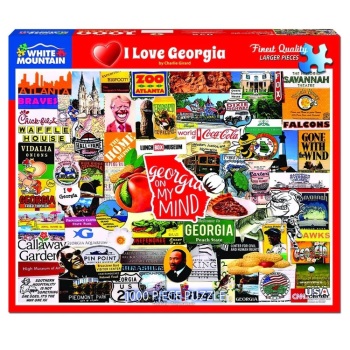 I Love Georgia Jigsaw Puzzle