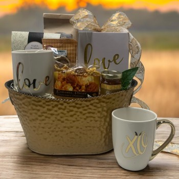 Our Love Is Golden Gift Basket
