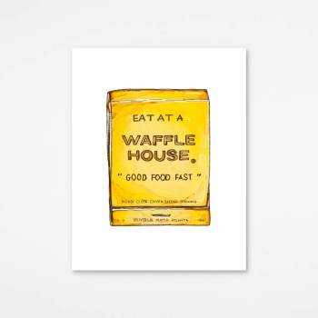 Waffle House Matchbook Print Waffle House Matchbook Print