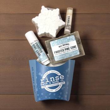 Frosted Pine Snowflake Spa Set