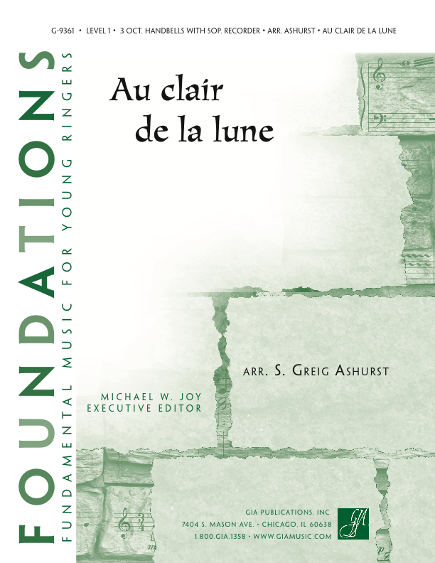 Gia Publications Au Clair De La Lune Handbells