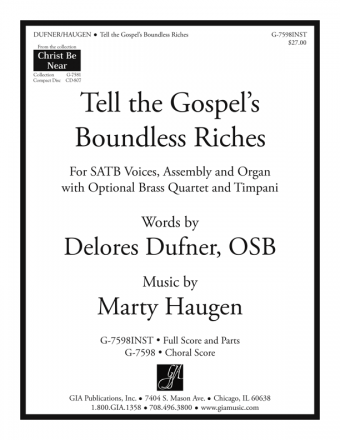 GIA Publications - Tell the Gospel's Boundless Riches - Full Score and ...