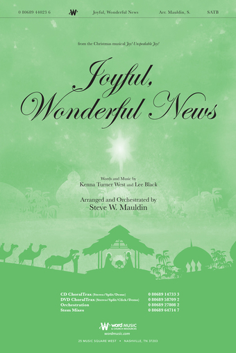 Joyful, Wonderful News - Accompaniment Video