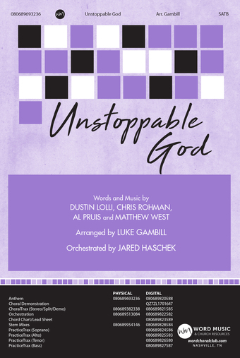 Unstoppable God - Downloadable Chord Chart/Lead Sheet