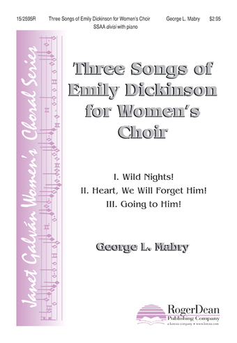 Three Songs of Emily Dickinson for Women's Choir - SSAA divisi Octavo