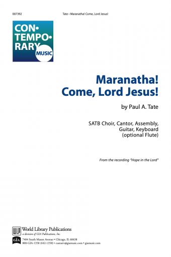 Maranatha, Come Lord Jesus
