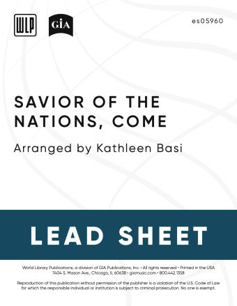 Savior of the Nations Come - Lead Sheet