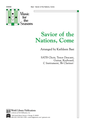 Savior of the Nations, Come