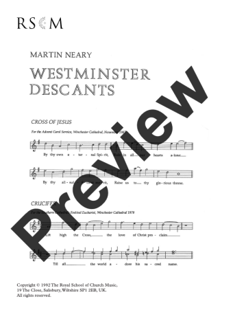 Westminster Descants - Melody Edition