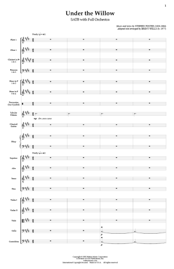 Under the Willow (Full Score and Parts)