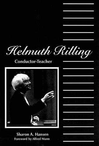 Helmuth Rilling: Conductor-Teacher - Book