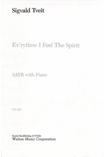 Ev'ry Time I Feel the Spirit