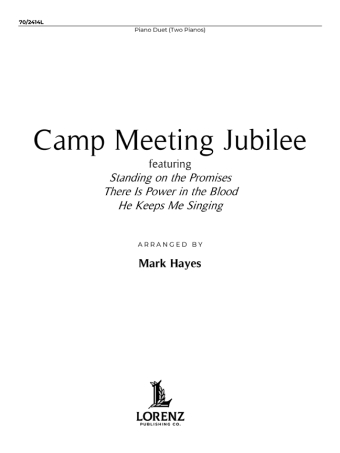 Camp Meeting Jubilee - Piano Duet (Two Pianos)