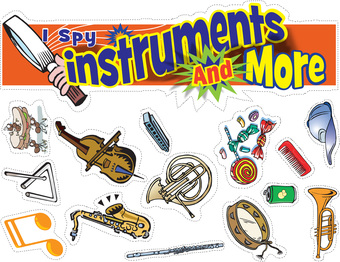Cut 'n' Go Bulletin Board - I Spy Instruments and More