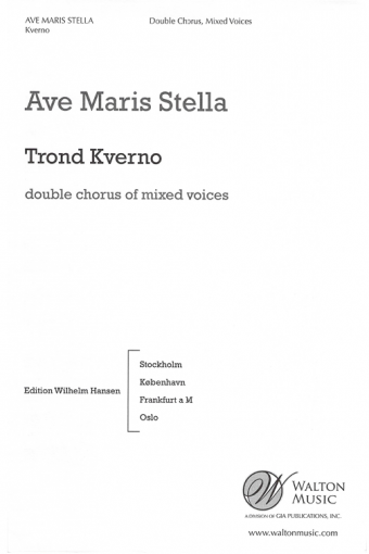 Ave Maris Stella - SATB Double Choir