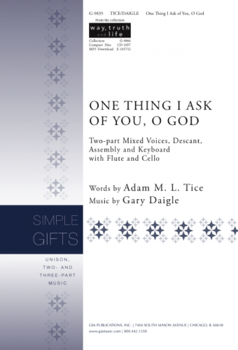 Gia Publications One Thing I Ask Of You O God