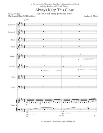 Always Keep This Close - Conductor's score and string parts