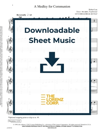 A Medley for Communion - Piano Sheet Music (Digital download)