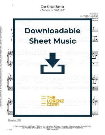 Our Great Savior - Piano Sheet Music (Digital download)