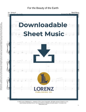 For the Beauty of the Earth - Organ Sheet Music (Digital download)