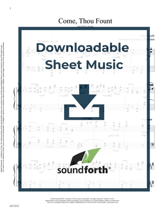 Come, Thou Fount - Piano Sheet Music (Digital download)