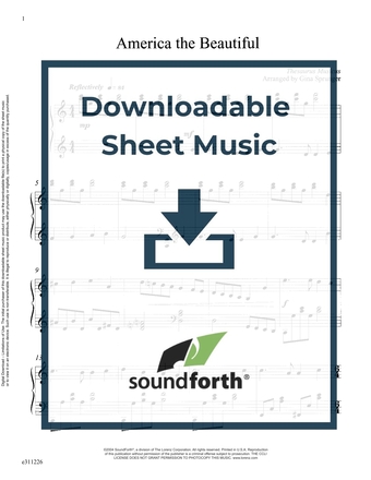 America the Beautiful - Piano Sheet Music (Digital download)