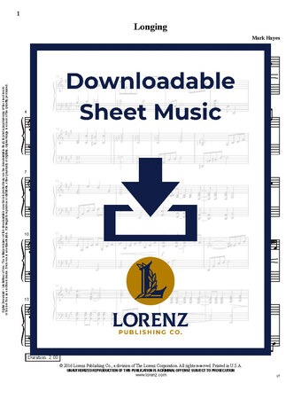 Longing - Piano Sheet Music (Digital download)