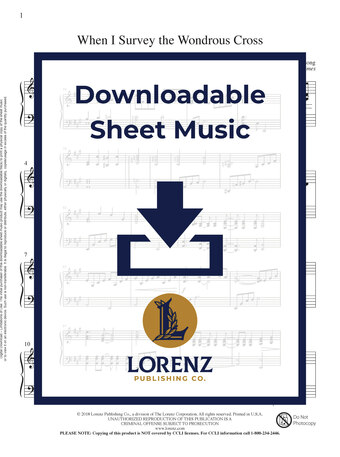When I Survey the Wondrous Cross - Piano Sheet Music (Digital download)