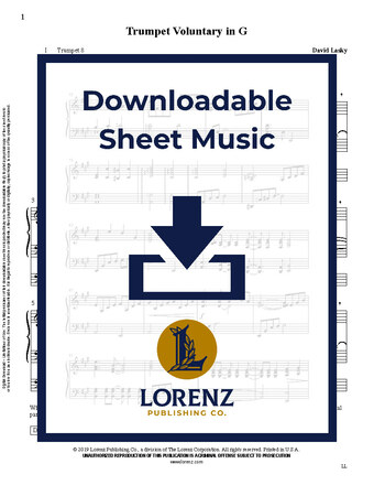 Trumpet Voluntary in G - Organ Sheet Music (Digital download)