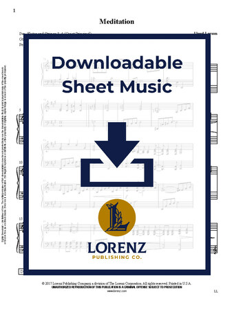Meditation - Organ Sheet Music (Digital download)